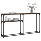 vidaXL Τραπέζι Κονσόλα Καφέ Δρυς 145x22,5x75 εκ. Επεξεργασμένο Ξύλο