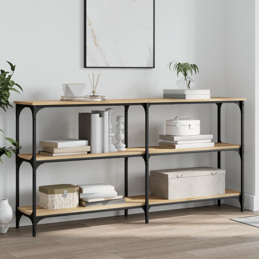vidaXL Τραπέζι Κονσόλα Sonoma Δρυς 150x29x75 εκ. Επεξεργασμένο Ξύλο