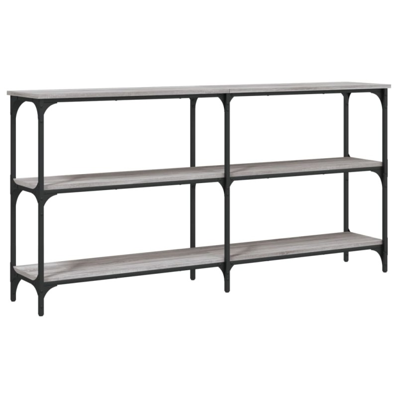 vidaXL Τραπέζι Κονσόλα Γκρι Sonoma 150x29x75 εκ. Επεξεργασμένο Ξύλο