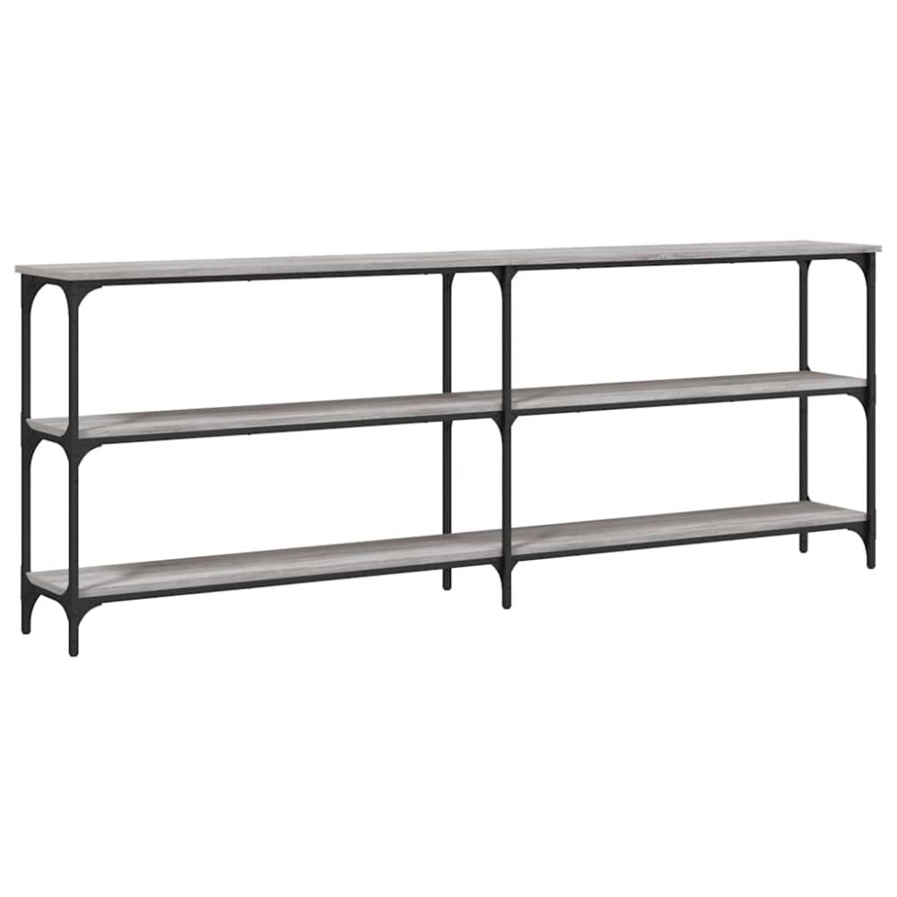 vidaXL Τραπέζι Κονσόλα Γκρι Sonoma 200x29x75 εκ. Επεξεργασμένο Ξύλο