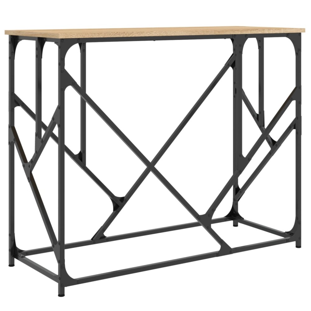 vidaXL Τραπέζι Κονσόλα Sonoma Δρυς 100x40x80 εκ. Επεξεργασμένο Ξύλο