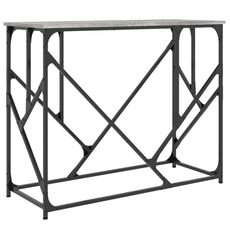 vidaXL Τραπέζι Κονσόλα Γκρι Sonoma 100x40x80 εκ. Επεξεργασμένο Ξύλο