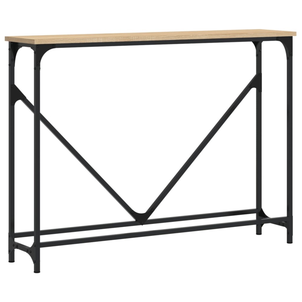 vidaXL Τραπέζι Κονσόλα Sonoma Δρυς 102x22,5x75 εκ. Επεξεργασμένο Ξύλο