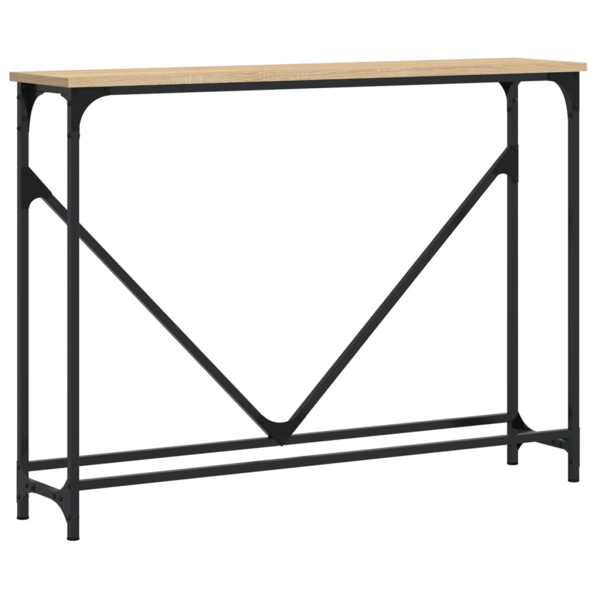 vidaXL Τραπέζι Κονσόλα Sonoma Δρυς 102x22,5x75 εκ. Επεξεργασμένο Ξύλο