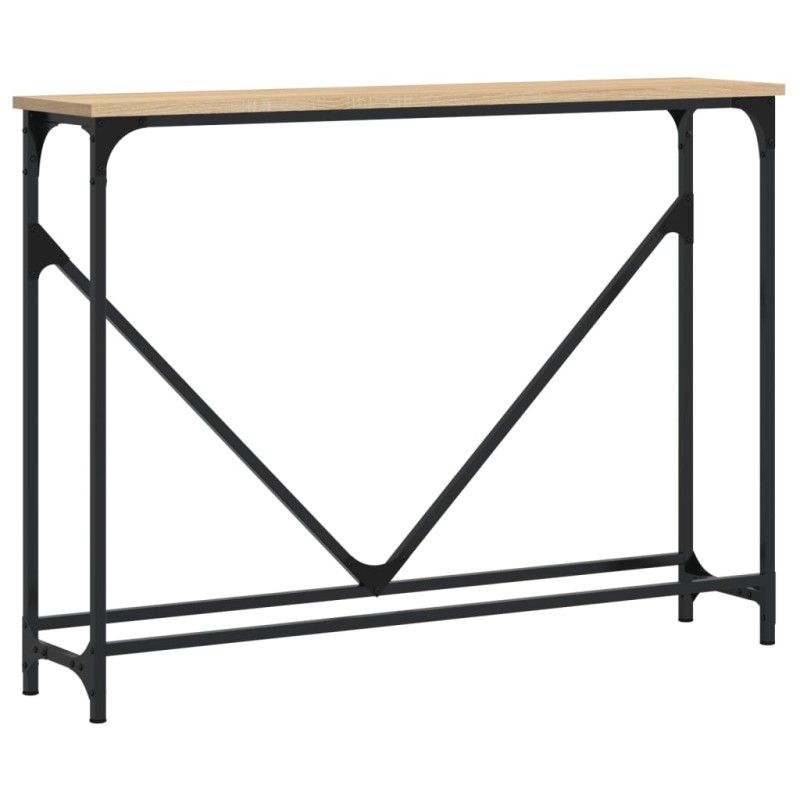 vidaXL Τραπέζι Κονσόλα Sonoma Δρυς 102x22,5x75 εκ. Επεξεργασμένο Ξύλο