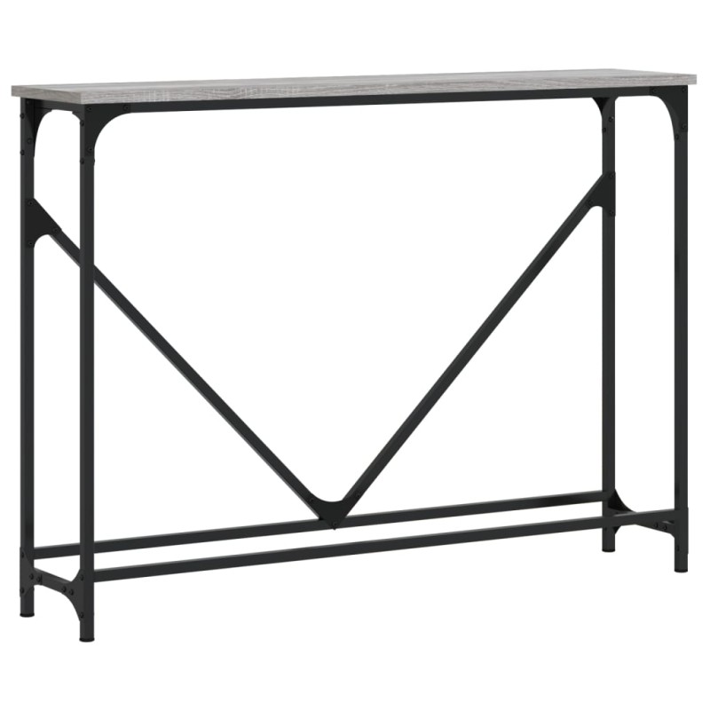 vidaXL Τραπέζι Κονσόλα Γκρι Sonoma 102 x 22,5 x 75 εκ. Επεξεργ. Ξύλο