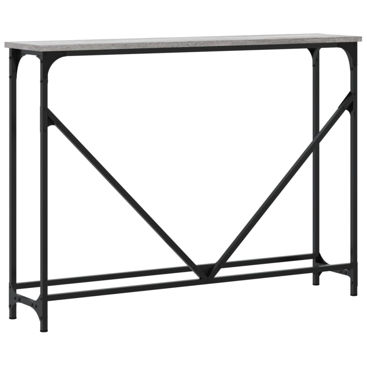 vidaXL Τραπέζι Κονσόλα Γκρι Sonoma 102 x 22,5 x 75 εκ. Επεξεργ. Ξύλο