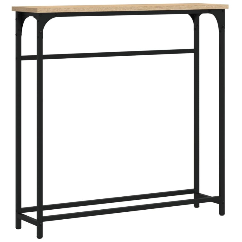 vidaXL Κονσόλα Τραπεζιού Sonoma Δρυς 75 x 19,5 x 75 εκ. από Τεχνητό Ξύλο