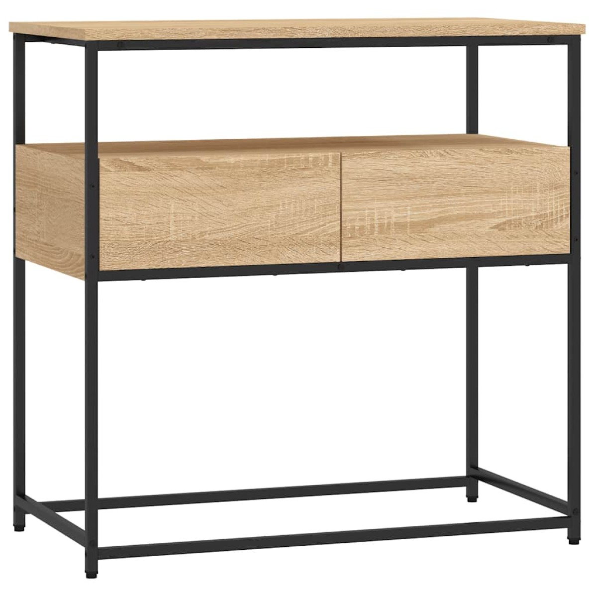 vidaXL Τραπέζι Κονσόλα Sonoma Δρυς 75x40x75 εκ. Επεξεργασμένο Ξύλο