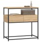 vidaXL Τραπέζι Κονσόλα Sonoma Δρυς 75x40x75 εκ. Επεξεργασμένο Ξύλο