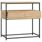 vidaXL Τραπέζι Κονσόλα Sonoma Δρυς 75x40x75 εκ. Επεξεργασμένο Ξύλο