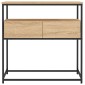 vidaXL Τραπέζι Κονσόλα Sonoma Δρυς 75x40x75 εκ. Επεξεργασμένο Ξύλο