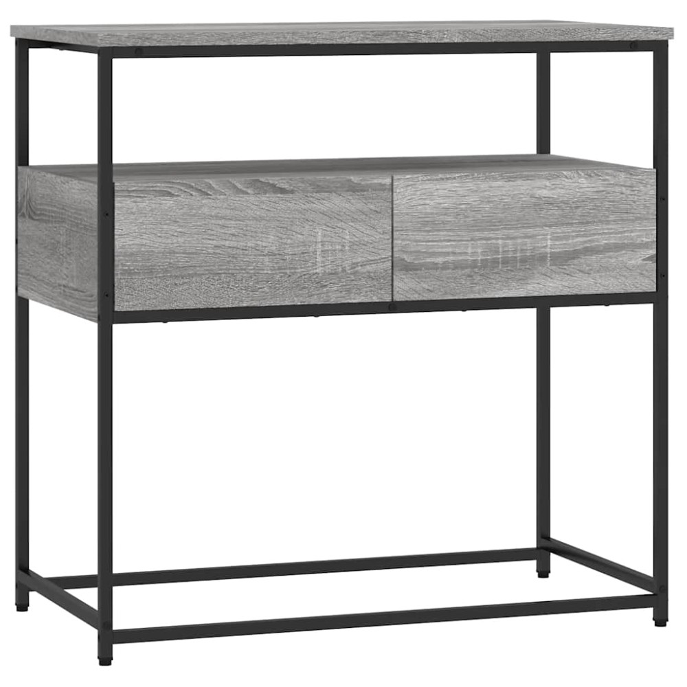 vidaXL Τραπέζι Κονσόλα Γκρι Sonoma 75x40x75 εκ. Επεξεργασμένο Ξύλο
