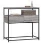vidaXL Τραπέζι Κονσόλα Γκρι Sonoma 75x40x75 εκ. Επεξεργασμένο Ξύλο