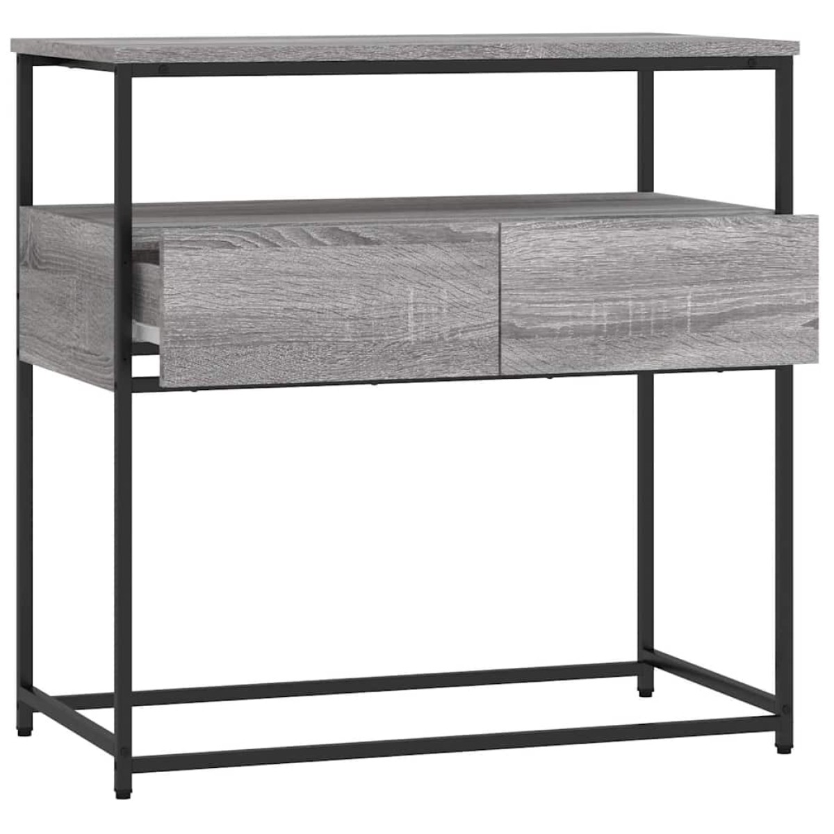 vidaXL Τραπέζι Κονσόλα Γκρι Sonoma 75x40x75 εκ. Επεξεργασμένο Ξύλο