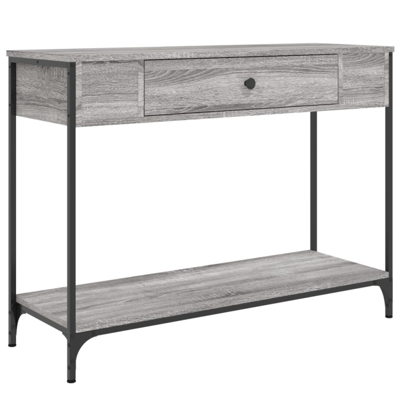 vidaXL Τραπέζι Κονσόλα Γκρι Sonoma 100x34,5x75 εκ. Επεξεργασμένο Ξύλο