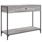 vidaXL Τραπέζι Κονσόλα Γκρι Sonoma 100x34,5x75 εκ. Επεξεργασμένο Ξύλο