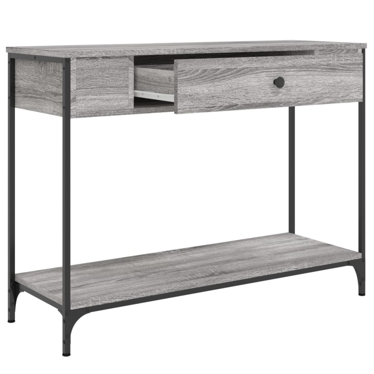 vidaXL Τραπέζι Κονσόλα Γκρι Sonoma 100x34,5x75 εκ. Επεξεργασμένο Ξύλο