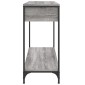 vidaXL Τραπέζι Κονσόλα Γκρι Sonoma 100x34,5x75 εκ. Επεξεργασμένο Ξύλο