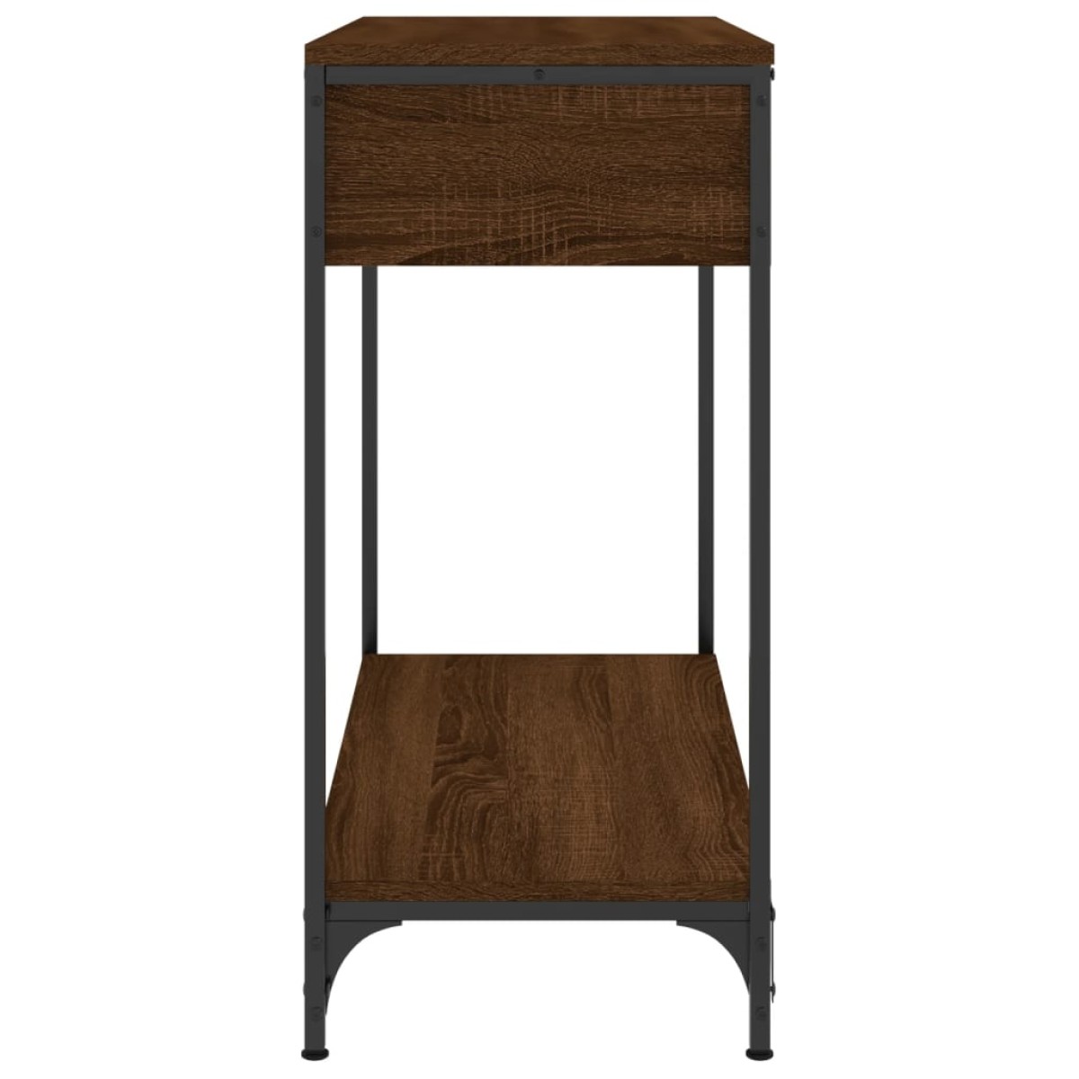 vidaXL Τραπέζι Κονσόλα Καφέ Δρυς 75x34,5x75 εκ. Επεξεργασμένο Ξύλο
