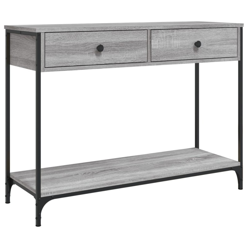 vidaXL Τραπέζι Κονσόλα Γκρι Sonoma 100x34,5x75 εκ. Επεξεργασμένο Ξύλο