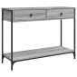 vidaXL Τραπέζι Κονσόλα Γκρι Sonoma 100x34,5x75 εκ. Επεξεργασμένο Ξύλο