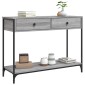 vidaXL Τραπέζι Κονσόλα Γκρι Sonoma 100x34,5x75 εκ. Επεξεργασμένο Ξύλο