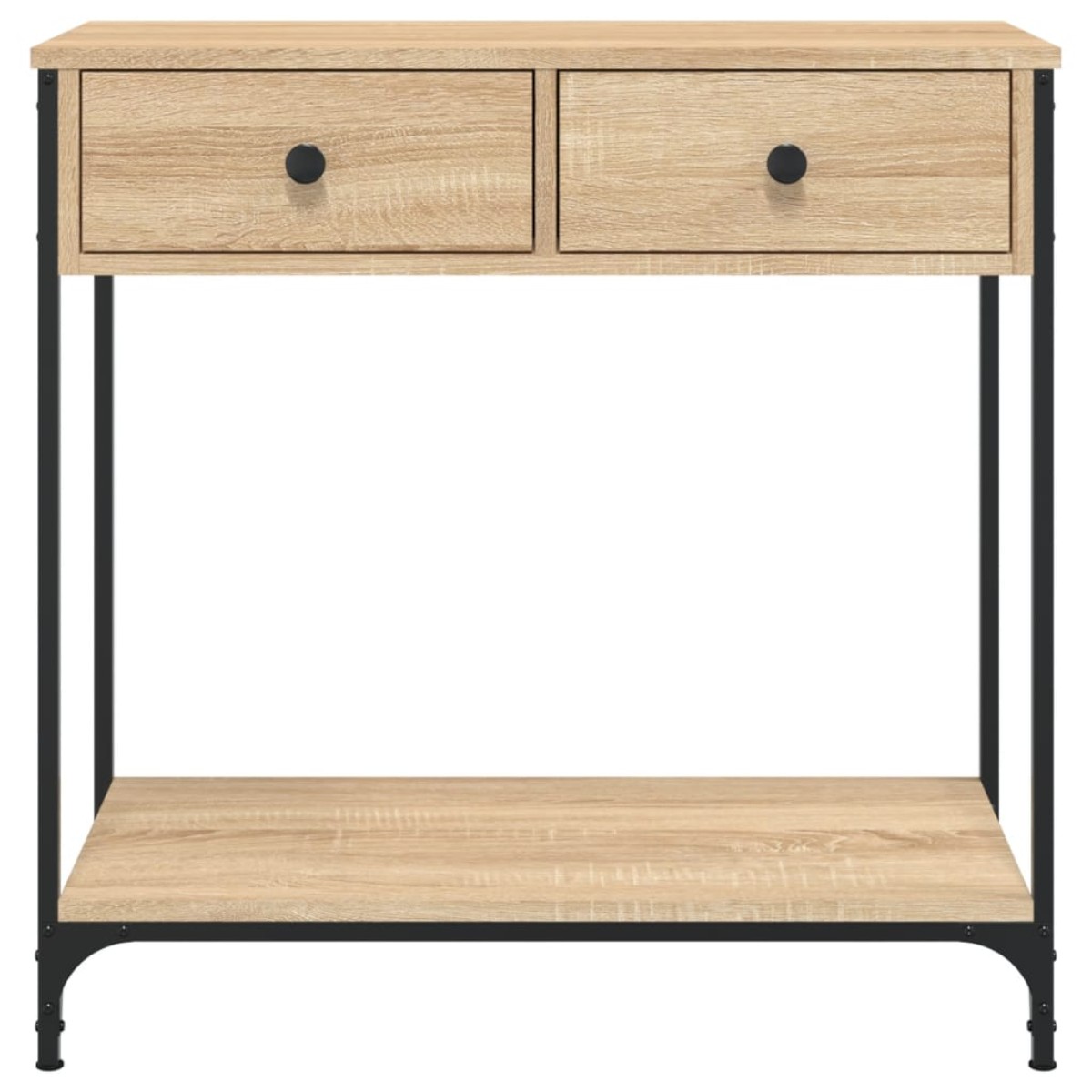 vidaXL Τραπέζι Κονσόλα Sonoma Δρυς 75x34,5x75 εκ. Επεξεργασμένο Ξύλο