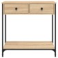 vidaXL Τραπέζι Κονσόλα Sonoma Δρυς 75x34,5x75 εκ. Επεξεργασμένο Ξύλο
