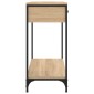 vidaXL Τραπέζι Κονσόλα Sonoma Δρυς 75x34,5x75 εκ. Επεξεργασμένο Ξύλο