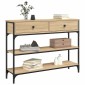 vidaXL Τραπέζι Κονσόλα Sonoma Δρυς 100x25x75 εκ. Επεξεργασμένο Ξύλο