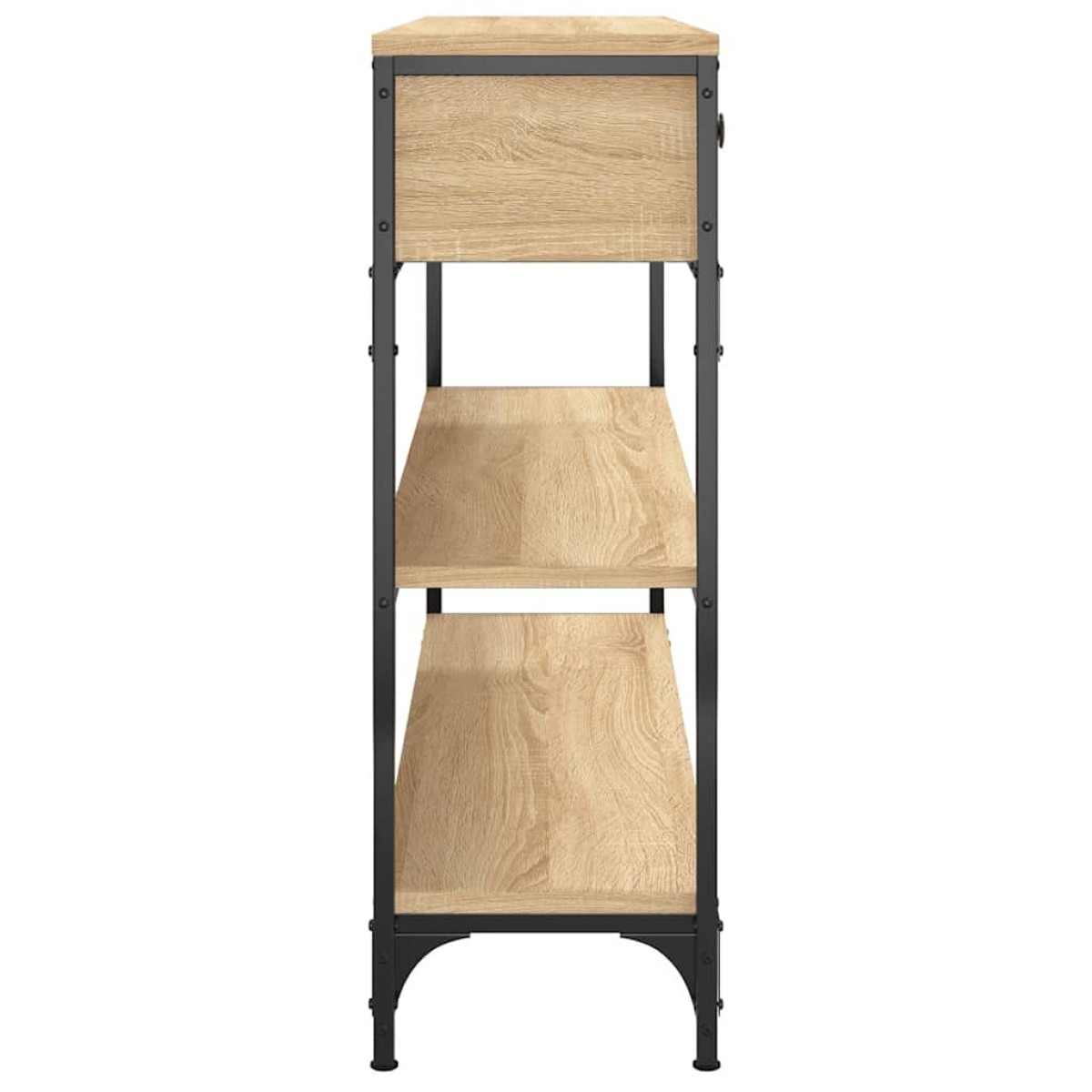 vidaXL Τραπέζι Κονσόλα Sonoma Δρυς 100x25x75 εκ. Επεξεργασμένο Ξύλο