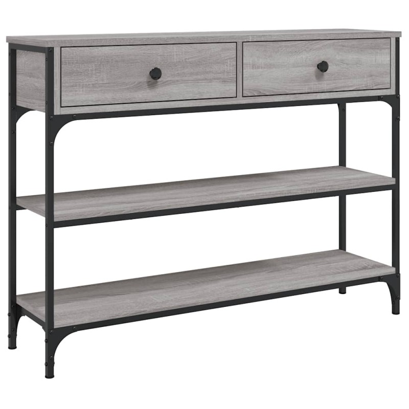 vidaXL Τραπέζι Κονσόλα Γκρι Sonoma 100x25x75 εκ. Επεξεργασμένο Ξύλο