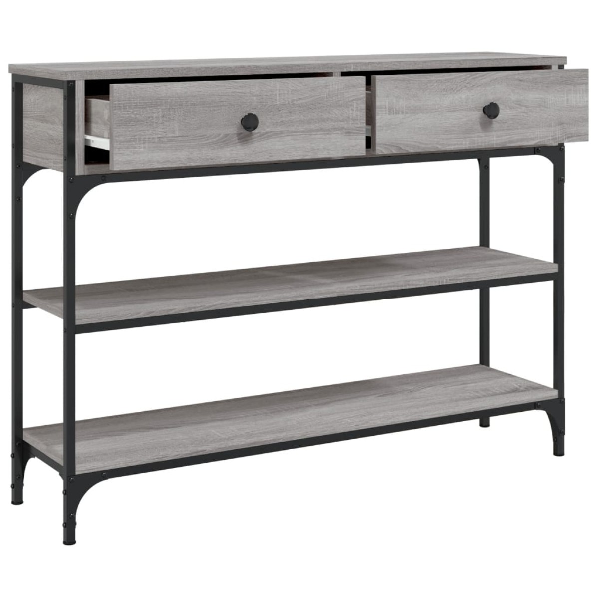 vidaXL Τραπέζι Κονσόλα Γκρι Sonoma 100x25x75 εκ. Επεξεργασμένο Ξύλο