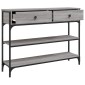 vidaXL Τραπέζι Κονσόλα Γκρι Sonoma 100x25x75 εκ. Επεξεργασμένο Ξύλο