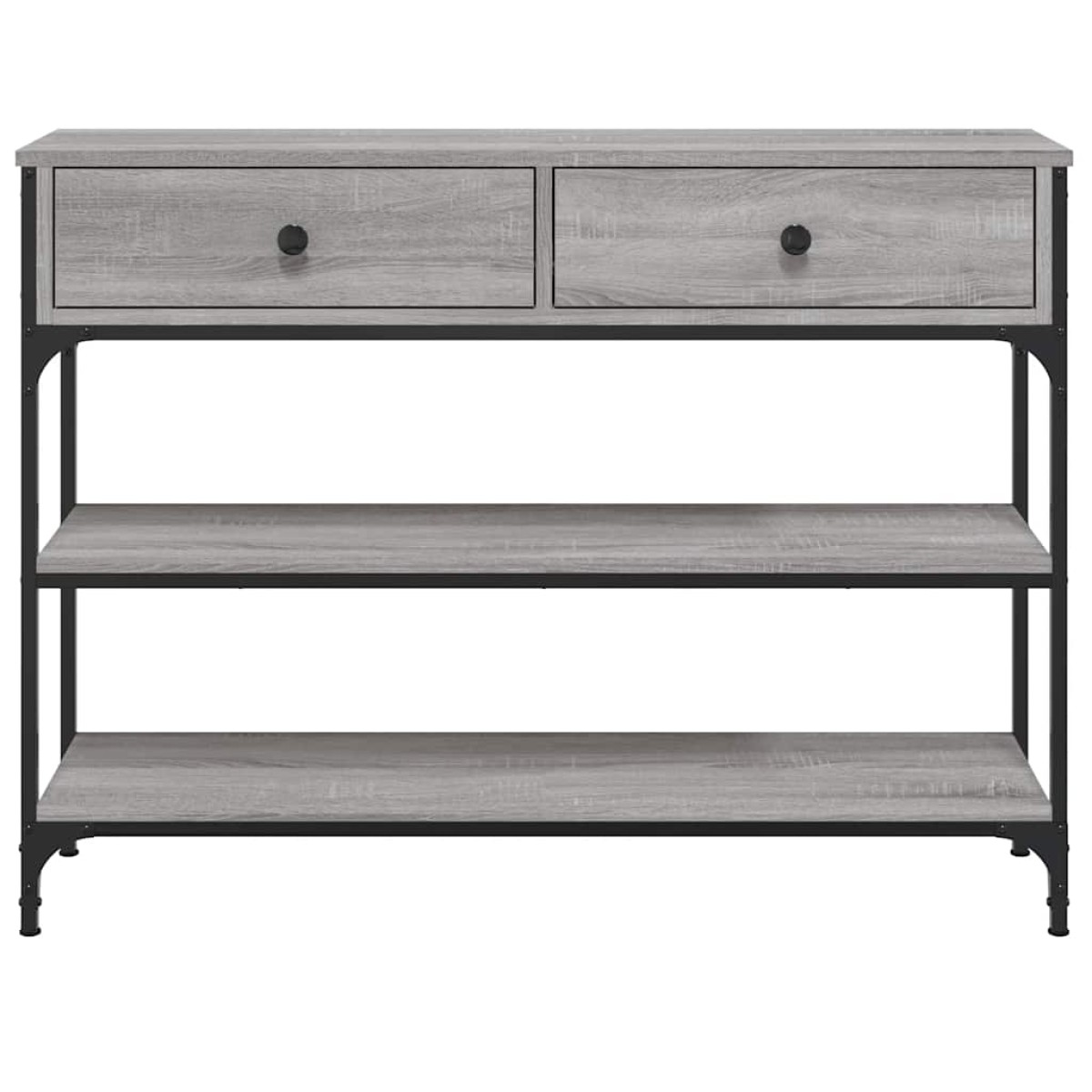 vidaXL Τραπέζι Κονσόλα Γκρι Sonoma 100x25x75 εκ. Επεξεργασμένο Ξύλο