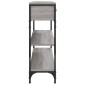 vidaXL Τραπέζι Κονσόλα Γκρι Sonoma 100x25x75 εκ. Επεξεργασμένο Ξύλο
