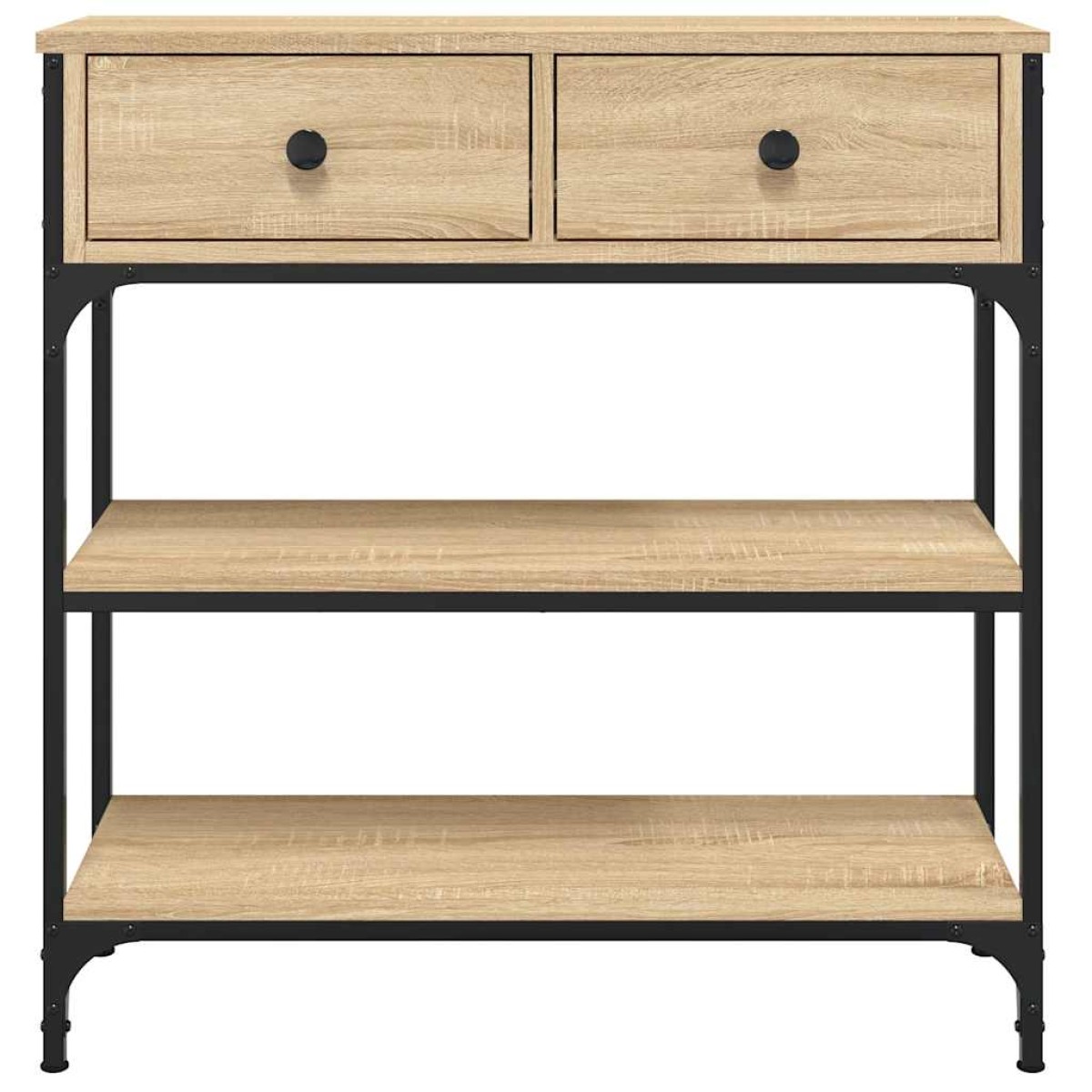 vidaXL Τραπέζι Κονσόλα Sonoma Δρυς 72,5x25x75 εκ. Επεξεργασμένο Ξύλο