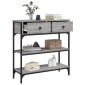 vidaXL Τραπέζι Κονσόλα Γκρι Sonoma 72,5x25x75 εκ. Επεξεργασμένο Ξύλο