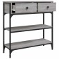 vidaXL Τραπέζι Κονσόλα Γκρι Sonoma 72,5x25x75 εκ. Επεξεργασμένο Ξύλο