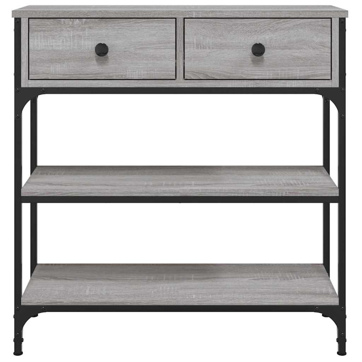 vidaXL Τραπέζι Κονσόλα Γκρι Sonoma 72,5x25x75 εκ. Επεξεργασμένο Ξύλο