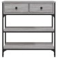 vidaXL Τραπέζι Κονσόλα Γκρι Sonoma 72,5x25x75 εκ. Επεξεργασμένο Ξύλο