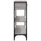 vidaXL Τραπέζι Κονσόλα Γκρι Sonoma 72,5x25x75 εκ. Επεξεργασμένο Ξύλο