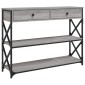 vidaXL Τραπέζι Κονσόλα Γκρι Sonoma 100x28x75 εκ. Επεξεργασμένο Ξύλο