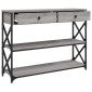 vidaXL Τραπέζι Κονσόλα Γκρι Sonoma 100x28x75 εκ. Επεξεργασμένο Ξύλο