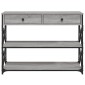 vidaXL Τραπέζι Κονσόλα Γκρι Sonoma 100x28x75 εκ. Επεξεργασμένο Ξύλο