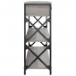 vidaXL Τραπέζι Κονσόλα Γκρι Sonoma 100x28x75 εκ. Επεξεργασμένο Ξύλο