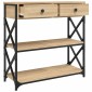 vidaXL Τραπέζι Κονσόλα Sonoma Δρυς 75 x 28 x 75 εκ. Επεξεργασμένο Ξύλο