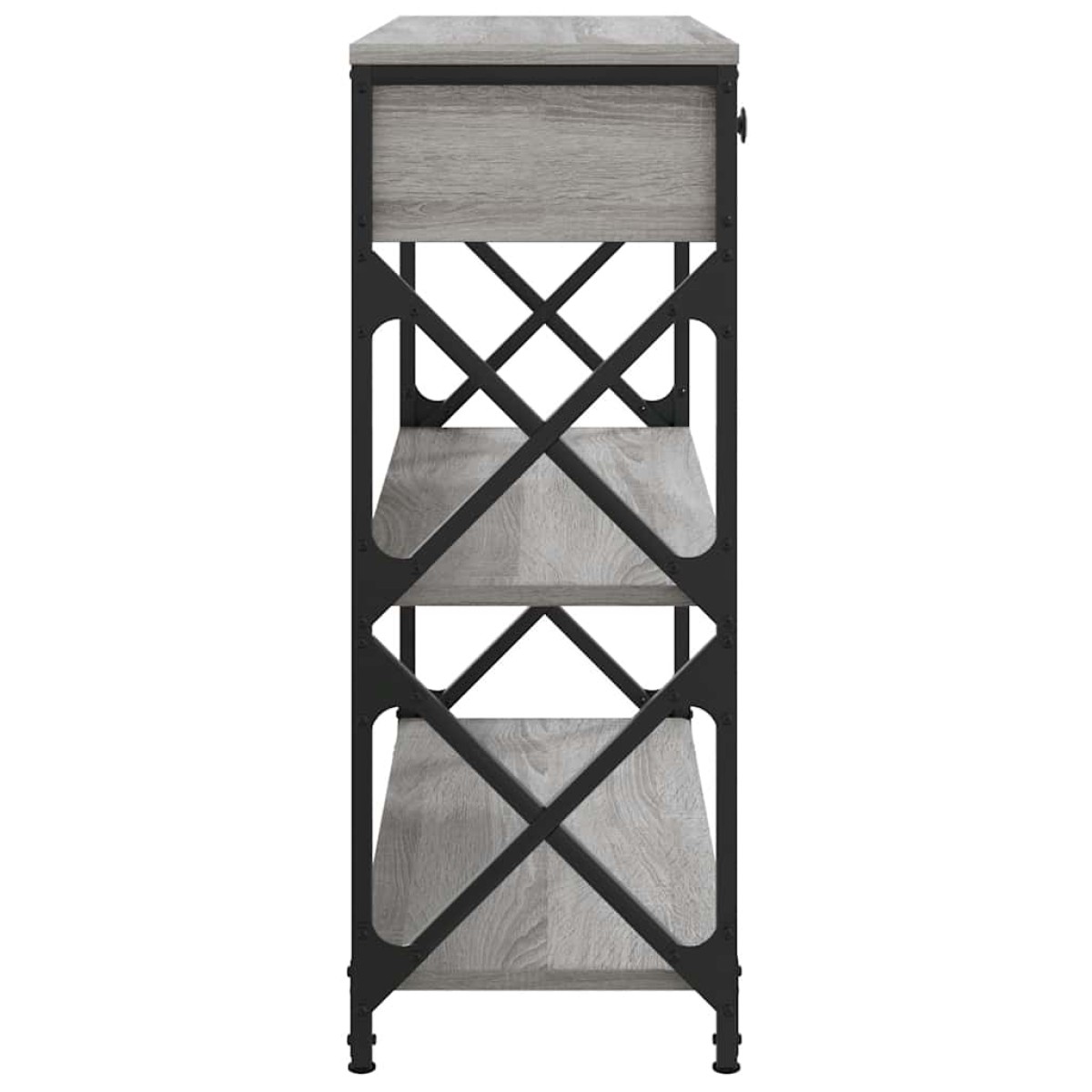 vidaXL Τραπέζι Κονσόλα Γκρι Sonoma 75x28x75 εκ. Επεξεργασμένο Ξύλο