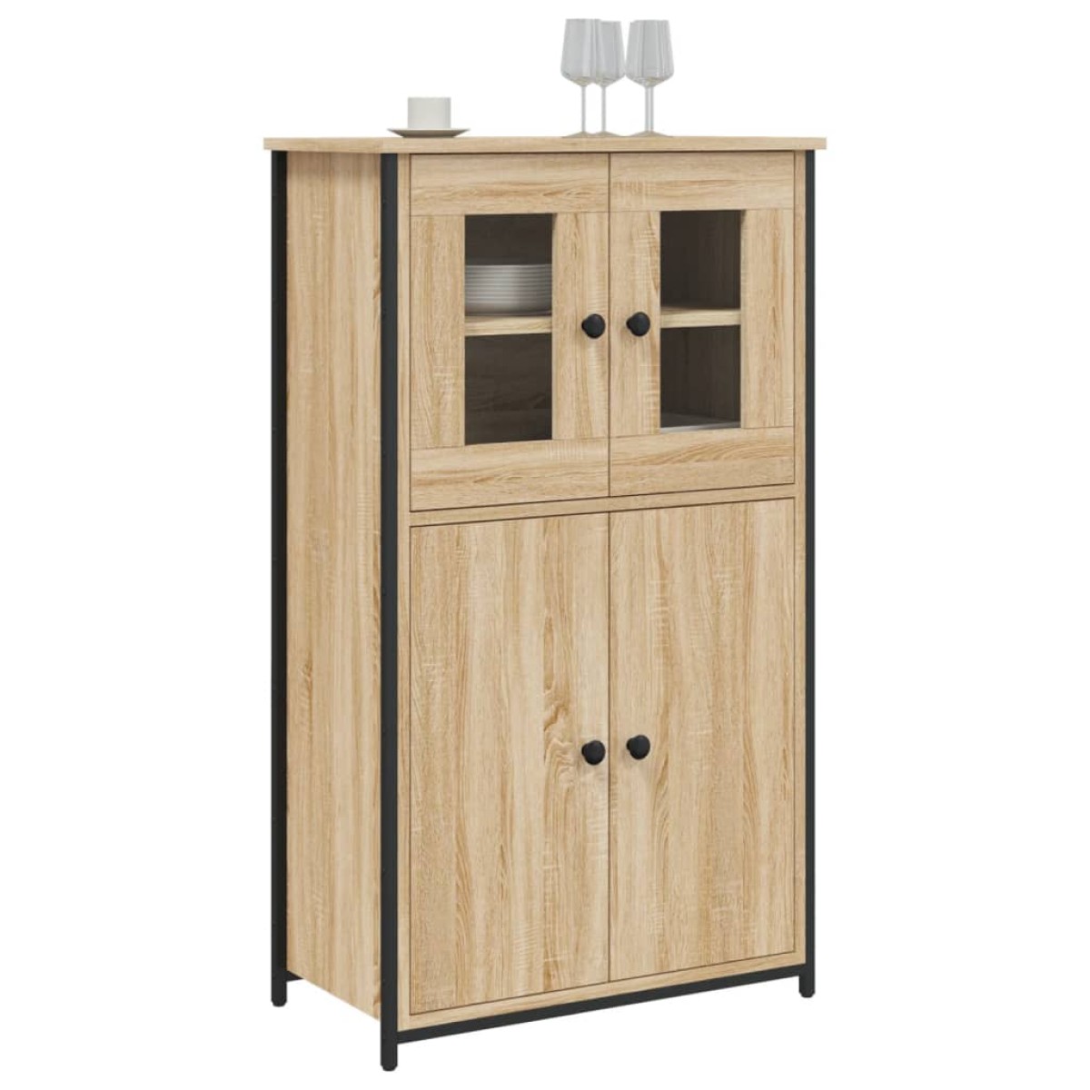 vidaXL Ντουλάπι Sonoma Δρυς 62 x 32 x 106,5 εκ.από Επεξεργασμένο Ξύλο
